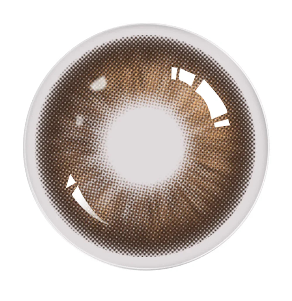 Lentille de couleur marron naturelle pour les yeux, effet réaliste et confortable