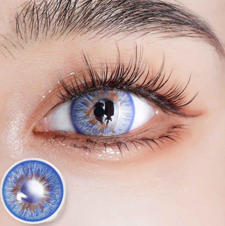 Lentilles Bleues | Bleu Saphir Galactique